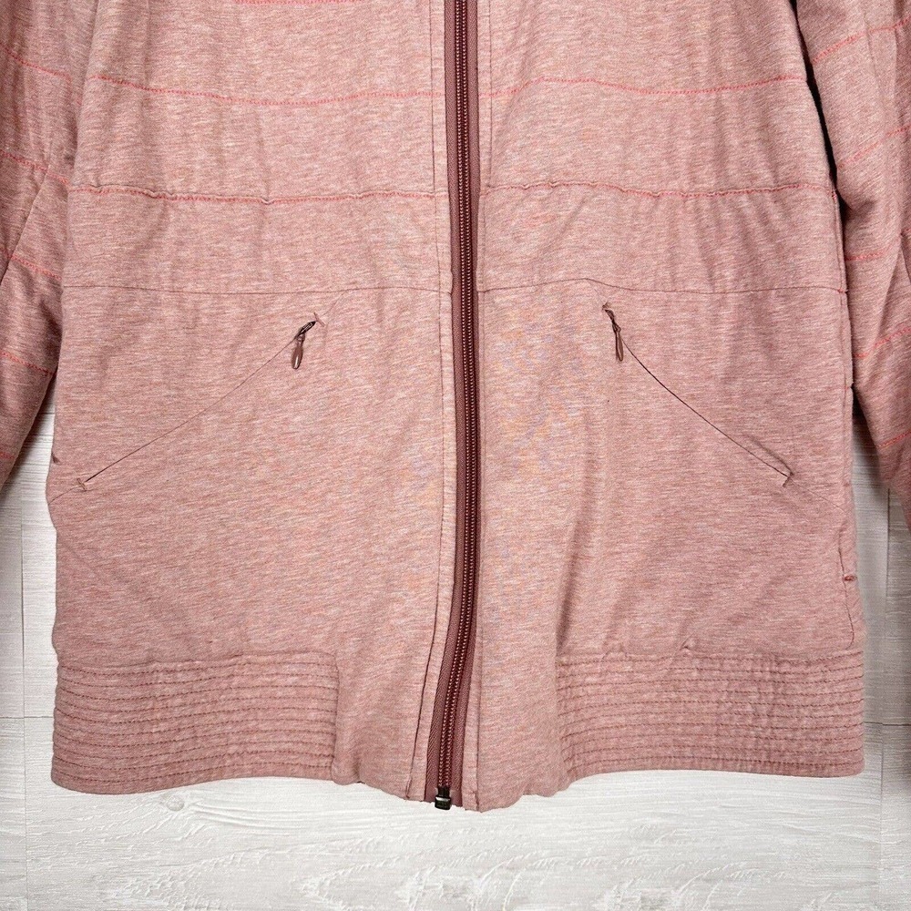 Lululemon The Bomb Bomber‎ Reversible Jacket Women Size 4 Bark Berry Rose Pink - Picture 9 of 16